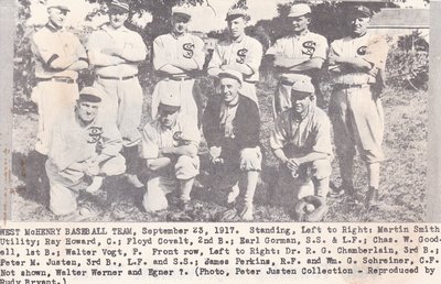 West McHenry Baseball Team - 1917