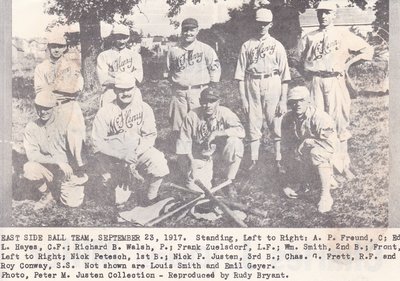 East Side McHenry Baseball Team - 1917