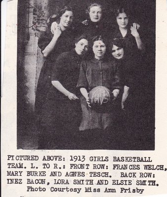 1913 McHenry High School Girls Basketball Team