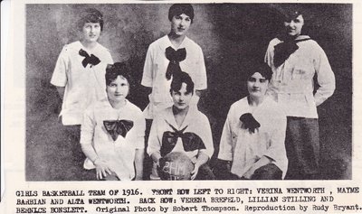 Girls Basketball Team of 1916