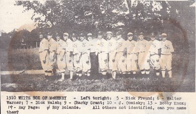 1910 White Sox of McHenry