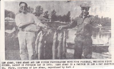 Five Pickeral Caught in Pistakee Bay in 1926