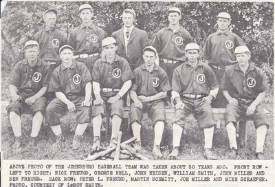 Johnsburg Baseball Team From About 1913