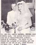 Wedding: Mr & Mrs Ronald Wegener