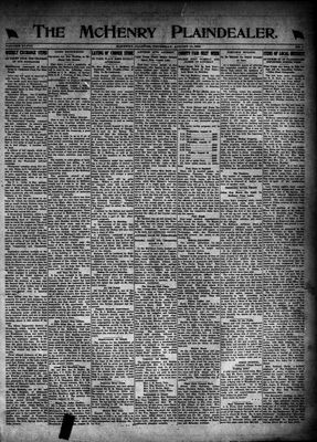 McHenry Plaindealer (McHenry, IL), 10 Aug 1922