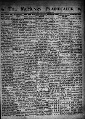 McHenry Plaindealer (McHenry, IL), 9 Nov 1922