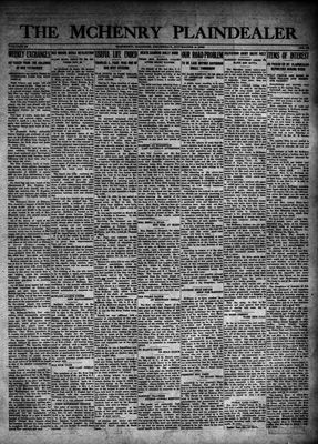 McHenry Plaindealer (McHenry, IL), 8 Nov 1923