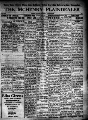 McHenry Plaindealer (McHenry, IL), 6 Aug 1925