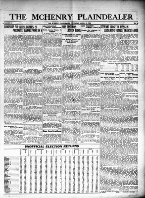 McHenry Plaindealer (McHenry, IL), 15 Apr 1926