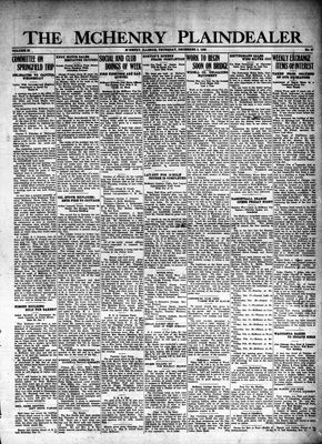 McHenry Plaindealer (McHenry, IL), 9 Dec 1926