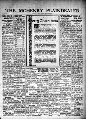 McHenry Plaindealer (McHenry, IL), 23 Dec 1926