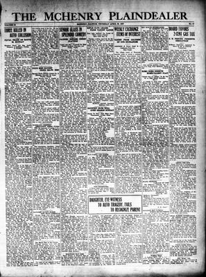 McHenry Plaindealer (McHenry, IL), 28 Apr 1927