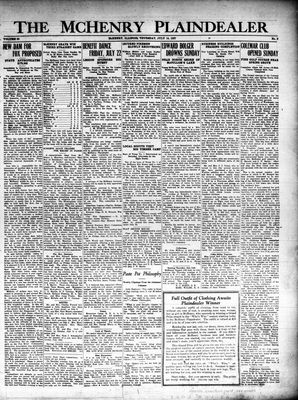 McHenry Plaindealer (McHenry, IL), 14 Jul 1927