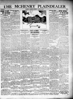 McHenry Plaindealer (McHenry, IL), 25 Aug 1927