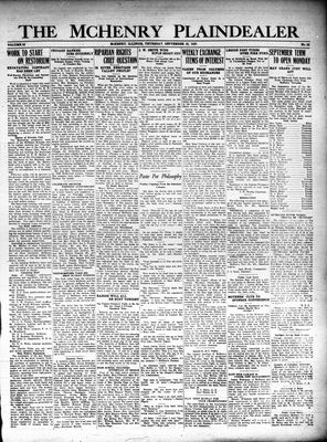 McHenry Plaindealer (McHenry, IL), 22 Sep 1927