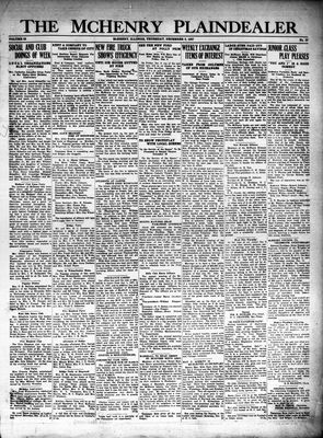 McHenry Plaindealer (McHenry, IL), 8 Dec 1927