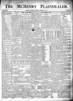 McHenry Plaindealer (McHenry, IL), 11 Feb 1904