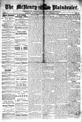 McHenry Plaindealer (McHenry, IL), 27 Oct 1875