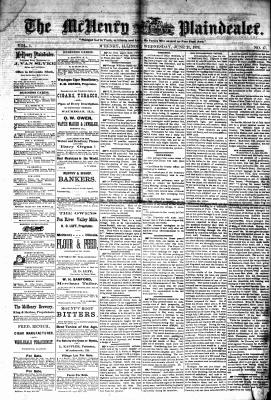 McHenry Plaindealer (McHenry, IL), 21 Jun 1876