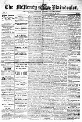 McHenry Plaindealer (McHenry, IL), 19 Jul 1876