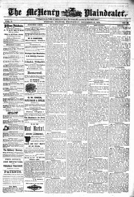 McHenry Plaindealer (McHenry, IL), 13 Dec 1876