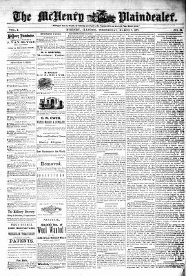 McHenry Plaindealer (McHenry, IL), 7 Mar 1877