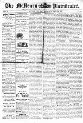 McHenry Plaindealer (McHenry, IL), 21 Mar 1877