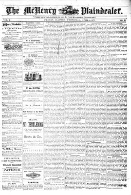 McHenry Plaindealer (McHenry, IL), 4 Apr 1877