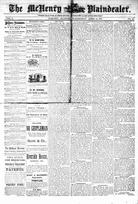 McHenry Plaindealer (McHenry, IL), 11 Apr 1877