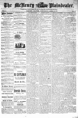 McHenry Plaindealer (McHenry, IL), 25 Apr 1877