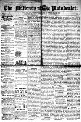 McHenry Plaindealer (McHenry, IL), 5 Sep 1877