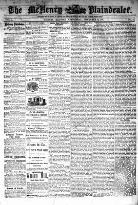 McHenry Plaindealer (McHenry, IL), 21 Nov 1877