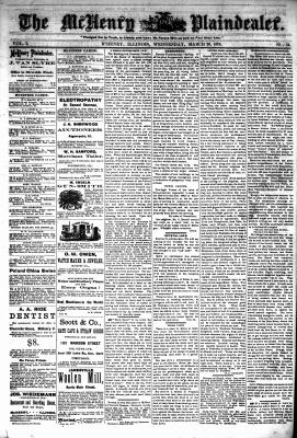 McHenry Plaindealer (McHenry, IL), 20 Mar 1878