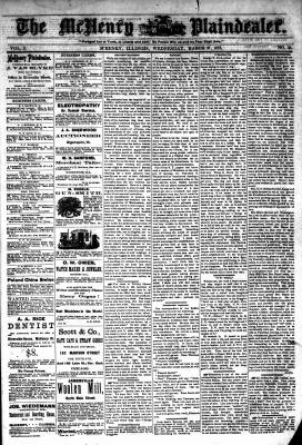 McHenry Plaindealer (McHenry, IL), 27 Mar 1878