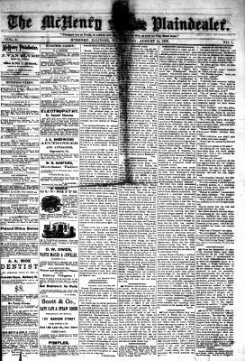 McHenry Plaindealer (McHenry, IL), 14 Aug 1878