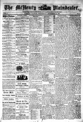 McHenry Plaindealer (McHenry, IL), 25 Sep 1878