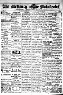 McHenry Plaindealer (McHenry, IL), 23 Oct 1878