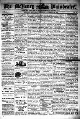 McHenry Plaindealer (McHenry, IL), 20 Nov 1878