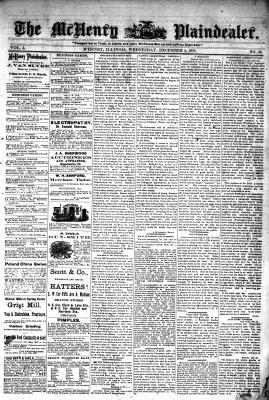 McHenry Plaindealer (McHenry, IL), 4 Dec 1878