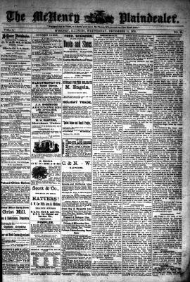 McHenry Plaindealer (McHenry, IL), 11 Dec 1878