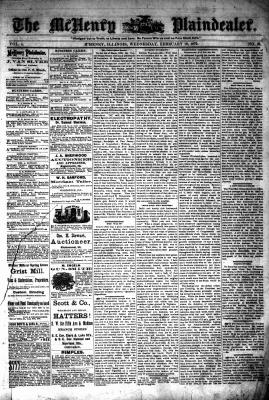 McHenry Plaindealer (McHenry, IL), 19 Feb 1879