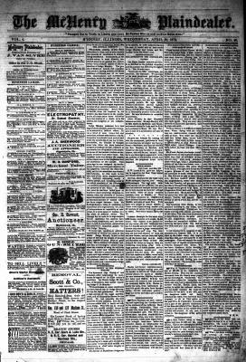 McHenry Plaindealer (McHenry, IL), 30 Apr 1879