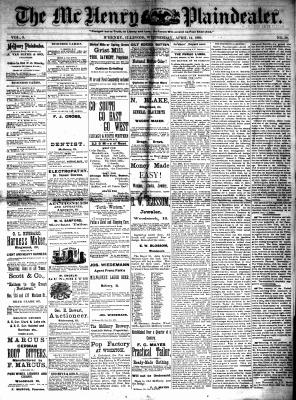 McHenry Plaindealer (McHenry, IL), 14 Apr 1880