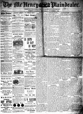 McHenry Plaindealer (McHenry, IL), 3 Nov 1880