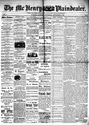 McHenry Plaindealer (McHenry, IL), 7 Sep 1881