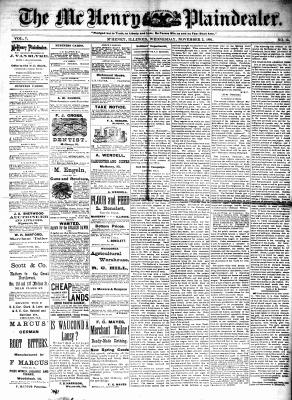 McHenry Plaindealer (McHenry, IL), 2 Nov 1881