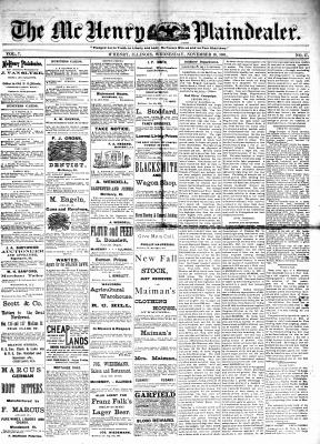 McHenry Plaindealer (McHenry, IL), 16 Nov 1881