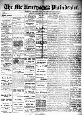 McHenry Plaindealer (McHenry, IL), 7 Dec 1881