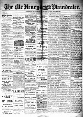 McHenry Plaindealer (McHenry, IL), 14 Dec 1881