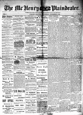 McHenry Plaindealer (McHenry, IL), 21 Dec 1881